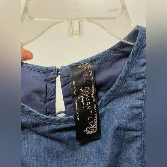 Free People denim dress size 8 - Picture 5 of 5